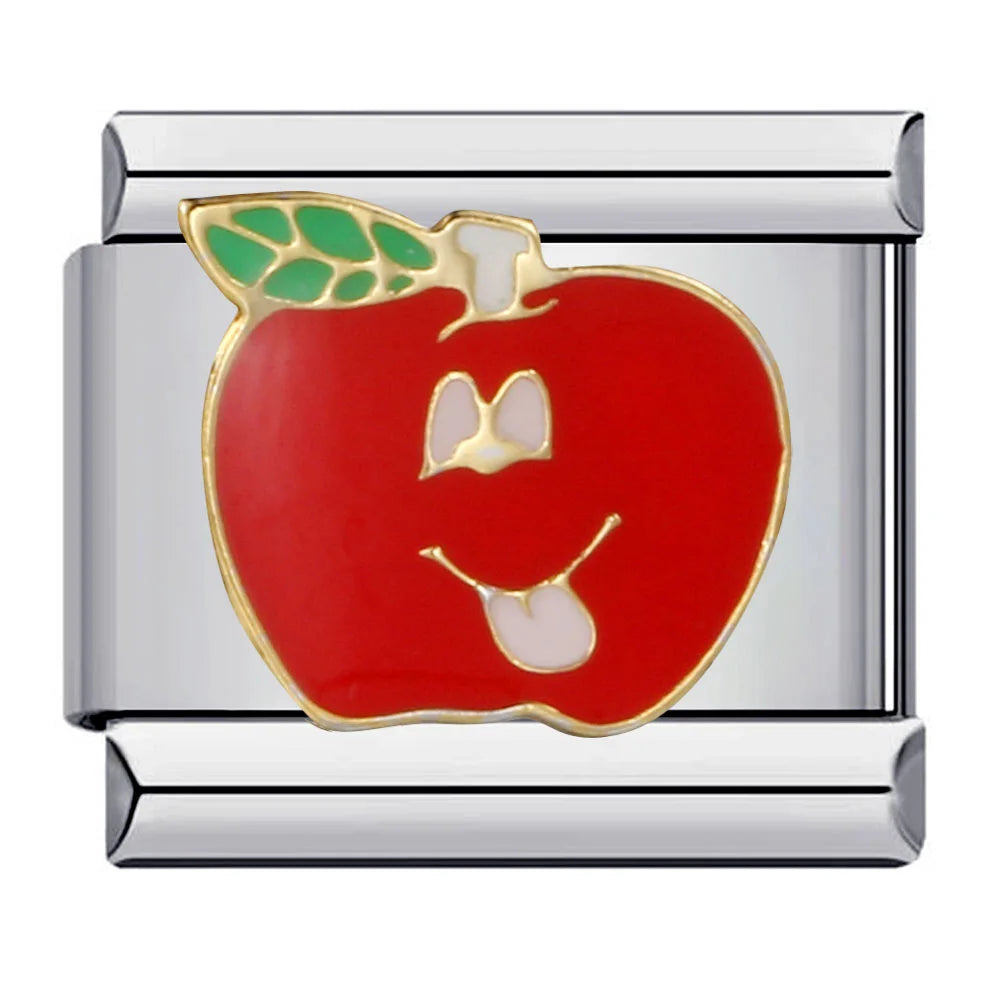Fruits silver charm
