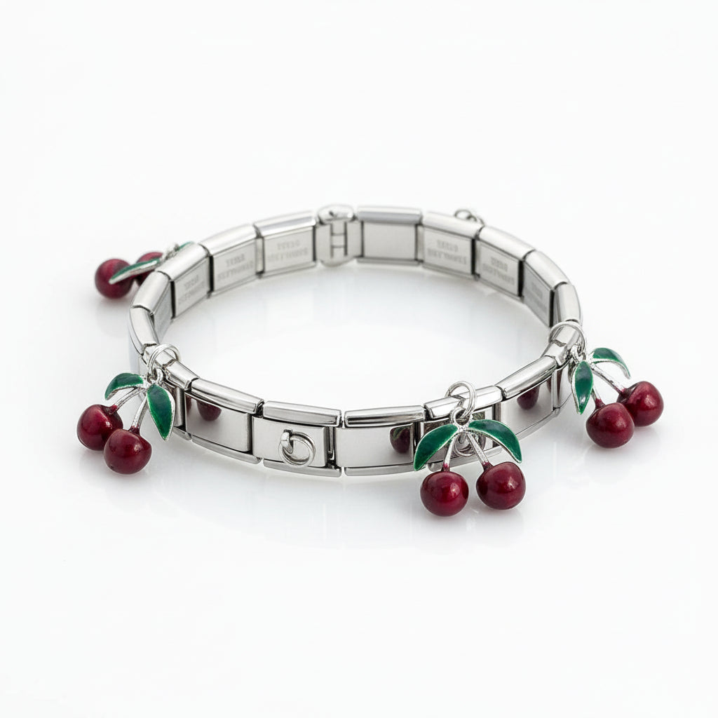 italian bracelet silver and gold