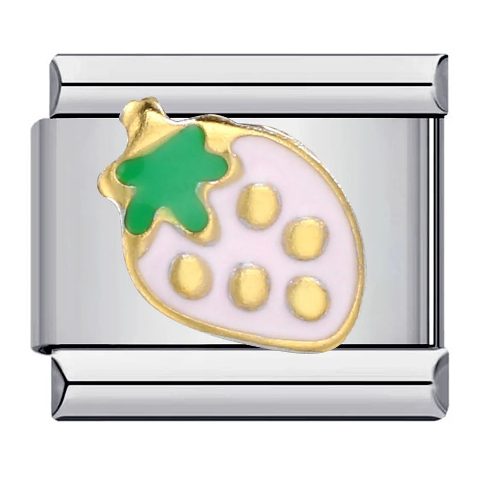 Fruits silver charm