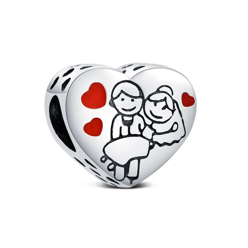 Charm italien coeur